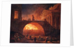 The Fire of Rome, 18 July 64 AD by Hubert Robert