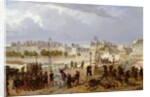 An Attack on a Barricade on the Pont de l'Archeveche, 1849 by Philippe Marie Chaperon