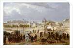 An Attack on a Barricade on the Pont de l'Archeveche, 1849 by Philippe Marie Chaperon