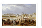 An Attack on a Barricade on the Pont de l'Archeveche, 1849 by Philippe Marie Chaperon
