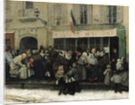 A Soup Kitchen during the Siege of Paris, after 1870 by Henri Pille