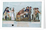 A Woman Promising to Marry her Wounded Suitor after the War, Patriotic Citizens Donating their Clothes to the Fighting Volunteers and Guards near their cannon, c.1792 by Lesueur Brothers