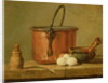 Still Life of Cooking Utensils, Cauldron, Frying Pan and Eggs by Jean-Baptiste Simeon Chardin