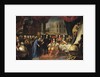 Jean-Baptiste Colbert presenting the Members of the Royal Academy of Science to Louis XIV, c.1667 by Henri Testelin