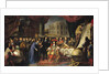 Jean-Baptiste Colbert presenting the Members of the Royal Academy of Science to Louis XIV, c.1667 by Henri Testelin
