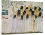 Weeping Women in a Funeral Procession by Egyptian 18th Dynasty