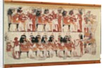 Banquet scene by Egyptian 18th Dynasty