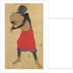 Detail of a man from 'Transporting Ceramics' by School Chinese