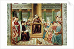 St. Augustine Reading Rhetoric and Philosophy at the School of Rome, 1464-65 by Benozzo di Lese di Sandro Gozzoli