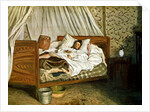 The Improvised Ambulance, The Painter Monet Wounded at Chailly-en-Biere, 1865 by Jean Frederic Bazille