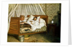 The Improvised Ambulance, The Painter Monet Wounded at Chailly-en-Biere, 1865 by Jean Frederic Bazille