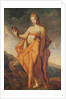 Leto, pregnant with the twins Artemis and Apollo, with the eagle of Zeus at her feet by Hendrik Goltzius