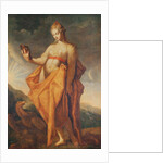 Leto, pregnant with the twins Artemis and Apollo, with the eagle of Zeus at her feet by Hendrik Goltzius