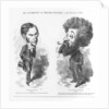 Caricatures of Vernouillet the Intriguing, and the Brave Giboyer, the Journalist by M. Marcelin