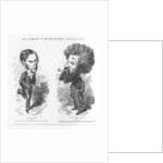 Caricatures of Vernouillet the Intriguing, and the Brave Giboyer, the Journalist by M. Marcelin