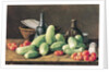 Still Life with Cucumbers and Tomatoese, 18th century by Luis Egidio Menendez or Melendez