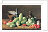 Still Life with Cucumbers and Tomatoese, 18th century by Luis Egidio Menendez or Melendez