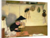 Madame Vuillard Sewing by Edouard Vuillard