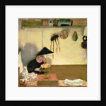 Madame Vuillard Sewing by Edouard Vuillard