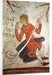 A shepherd playing a flageolet by Spanish School