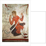 A shepherd playing a flageolet by Spanish School