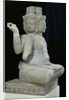 Sculpture of Brahma with four faces, from Batambang, Cambodia, Koh Ker style, mid 10th century by Cambodian School