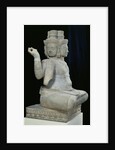 Sculpture of Brahma with four faces, from Batambang, Cambodia, Koh Ker style, mid 10th century by Cambodian School
