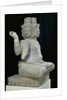Sculpture of Brahma with four faces, from Batambang, Cambodia, Koh Ker style, mid 10th century by Cambodian School