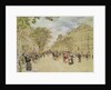 The Pavillon de Hanovre and the Boulevard des Italiens, Paris, after 1870 by Jean Francois Raffaelli