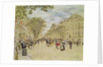 The Pavillon de Hanovre and the Boulevard des Italiens, Paris, after 1870 by Jean Francois Raffaelli