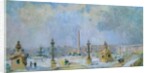 The Place de la Concorde, Paris by Albert-Charles Lebourg