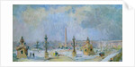 The Place de la Concorde, Paris by Albert-Charles Lebourg