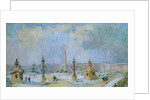 The Place de la Concorde, Paris by Albert-Charles Lebourg