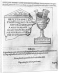 Illustration from 'Discours du Songe de Poliphile', by Francesco Colonna, 1554 by French School