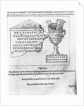 Illustration from 'Discours du Songe de Poliphile', by Francesco Colonna, 1554 by French School