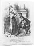 Disraeli given a peerage by Queen Victoria in 1876 by John Tenniel