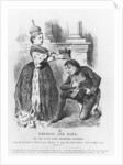 Disraeli given a peerage by Queen Victoria in 1876 by John Tenniel