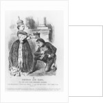 Disraeli given a peerage by Queen Victoria in 1876 by John Tenniel