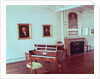 View of a room with a grand piano belonging to Ludwig van Beethoven by German School