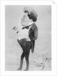 Caricature of Alexandre Dumas, Fils by Eugene Giraud