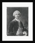 Portrait of Jean Baptiste Louis Gresset by Louis M. Tocque