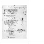 Illustrated draft of 'Dimanches' by Jules Laforgue