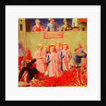 SS. Cosmas and Damian Condemned to Burn at the Stake, predella from the Annalena Altarpiece, 1434 by Fra Angelico