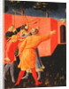 The Crucifixion and Stoning of SS. Cosmas and Damian, detail of their tormentors, predella from the Annalena Altarpiece, 1434 by Fra Angelico