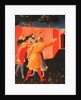The Crucifixion and Stoning of SS. Cosmas and Damian, detail of their tormentors, predella from the Annalena Altarpiece, 1434 by Fra Angelico
