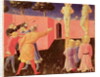 The Crucifixion and Stoning of SS. Cosmas and Damian, predella from the Annalena Altarpiece, 1434 by Fra Angelico