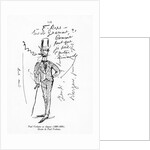 Self portrait of Paul Verlaine, elegant, 1889-90 by Paul Verlaine