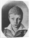 Portrait of Charles Augustin Sainte-Beuve, aged 9 by E. de Bonnieres