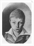 Portrait of Charles Augustin Sainte-Beuve, aged 9 by E. de Bonnieres