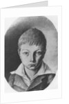 Portrait of Charles Augustin Sainte-Beuve, aged 9 by E. de Bonnieres